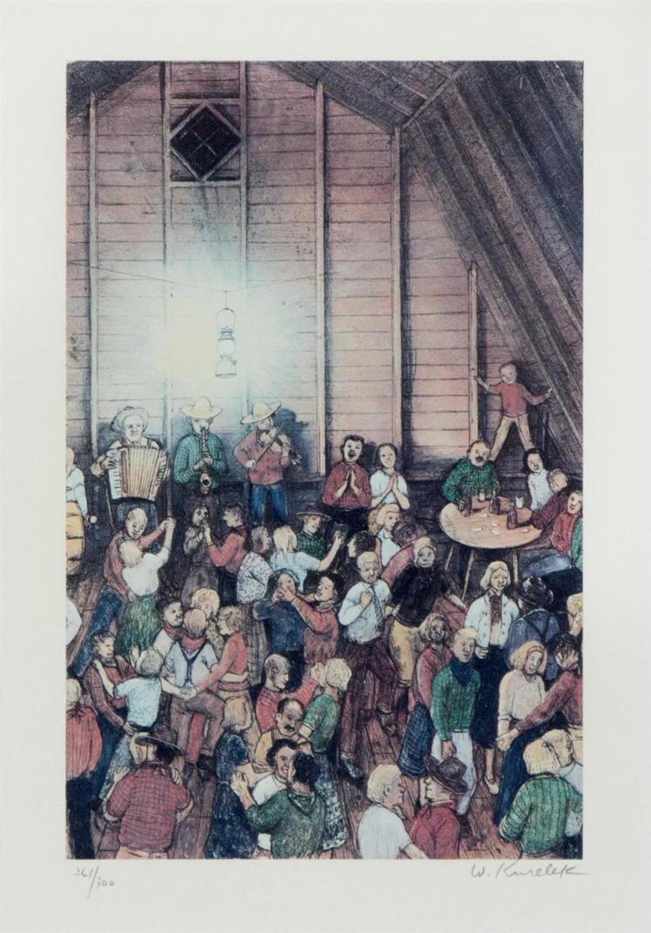 William Kurelek (1927-1977) - Barn Dance