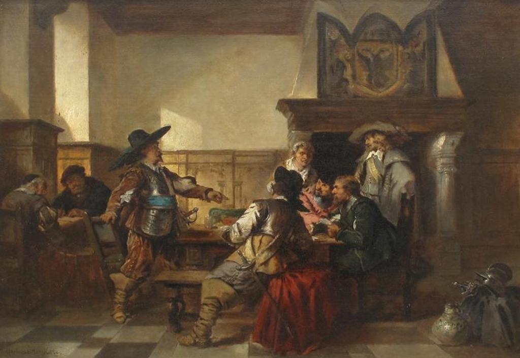 Herman Frederik Carel ten Kate (1822-1891) - A Quarrel At A Card Game