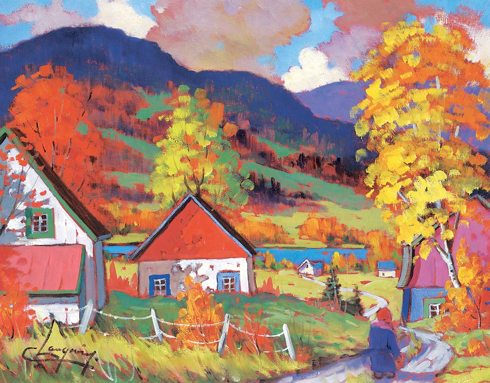 Claude Langevin (1942-2024) - Autumn in the Laurentians / Automne dans les Laurentides