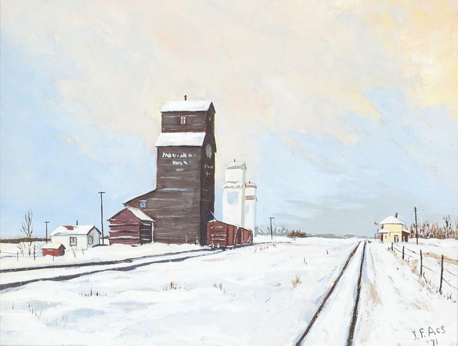 Joseph [Joe] Ferenc Acs (1936) - Untitled - Winter Elevator