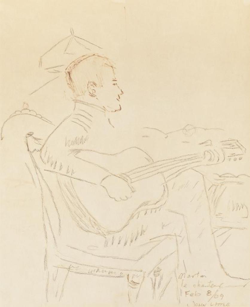 John Geoffrey Caruthers Little (1928-2024) - Three Studies of Martin Overland