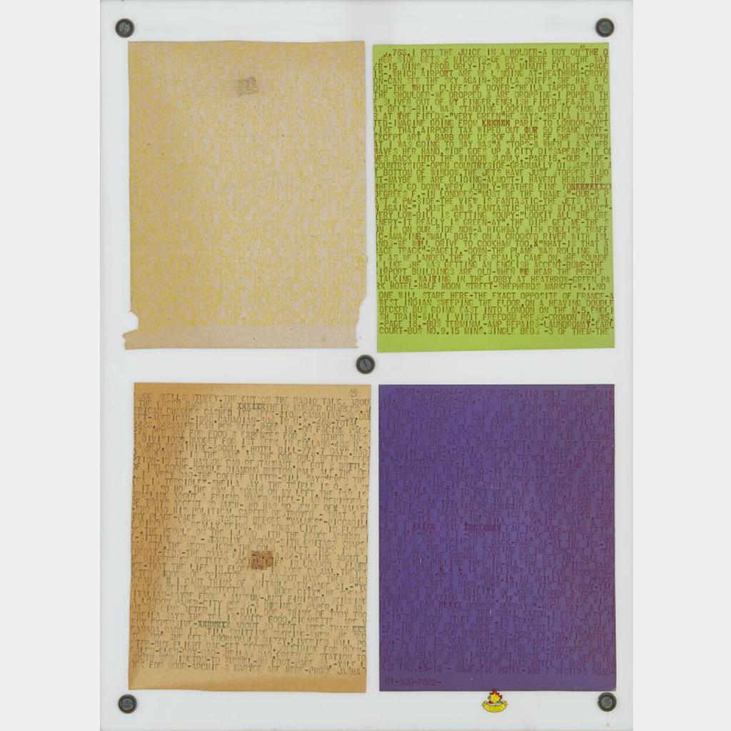 Gregory Richard Curnoe (1936-1992) - Four Carbons From 