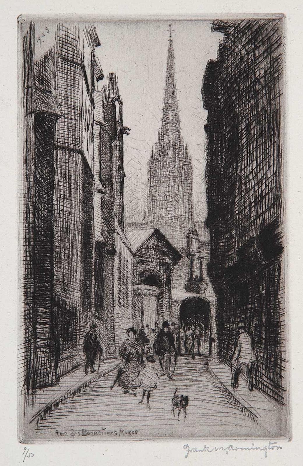 Franklin Milton Armington (1876-1941) - Rue des Bonnetiers, Rouen #9/50