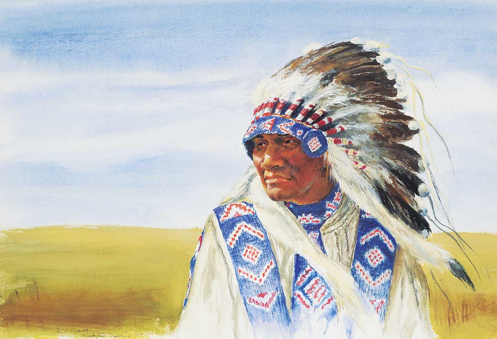 Minnie Sjolseth-Carter - [Felix Poucett, Stoney from Morley Alberta] Blackfoot Crossing
