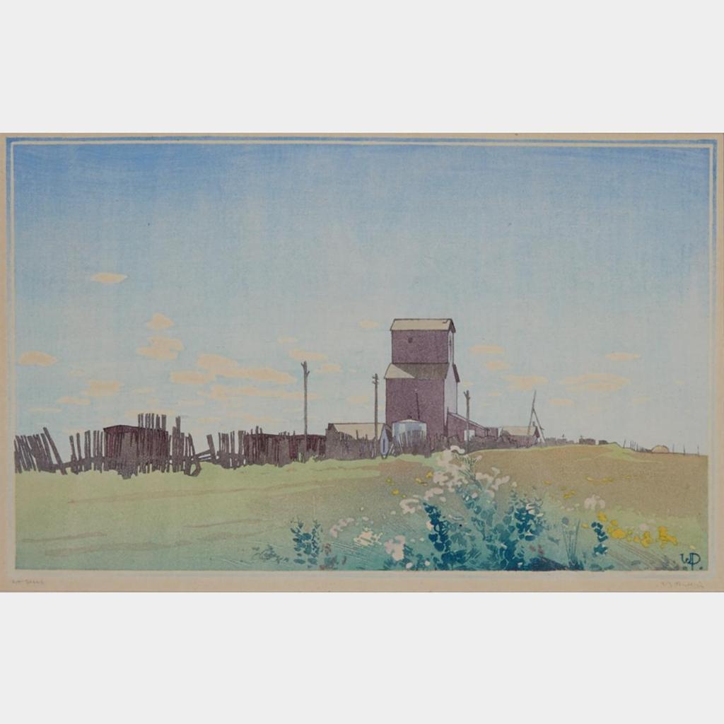 Walter Joseph (W.J.) Phillips (1884-1963) - Grain Elevator At La Salle, Manitoba, 1931