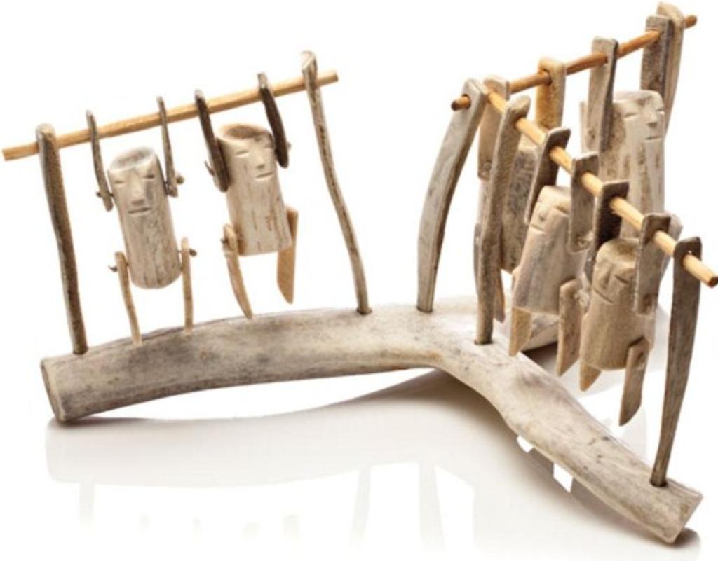 Luke Anowtalik (1932-2006) - Acrobats, 2001, Antler