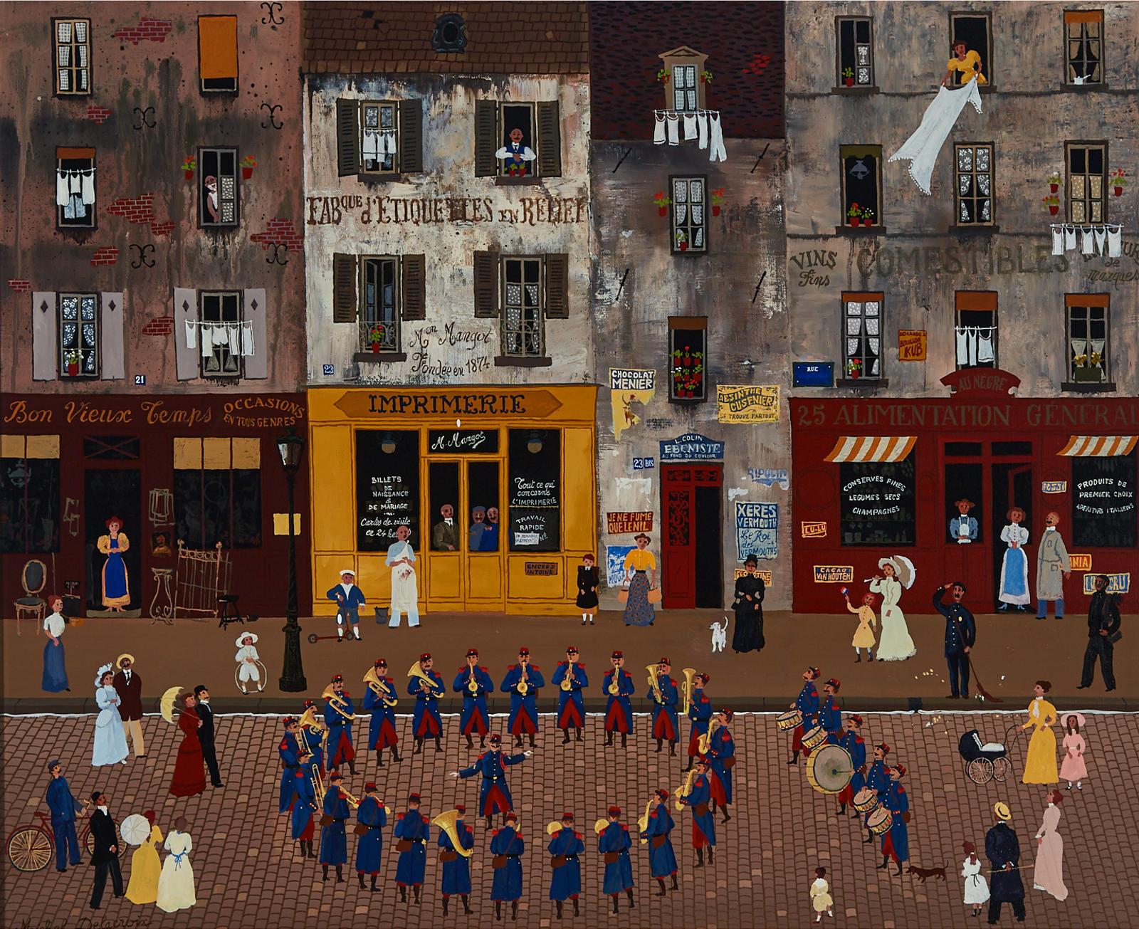 Michel Delacroix (1933) - Matin D'avril Concert Donne Par Le 24 E Territorial D'infanterie