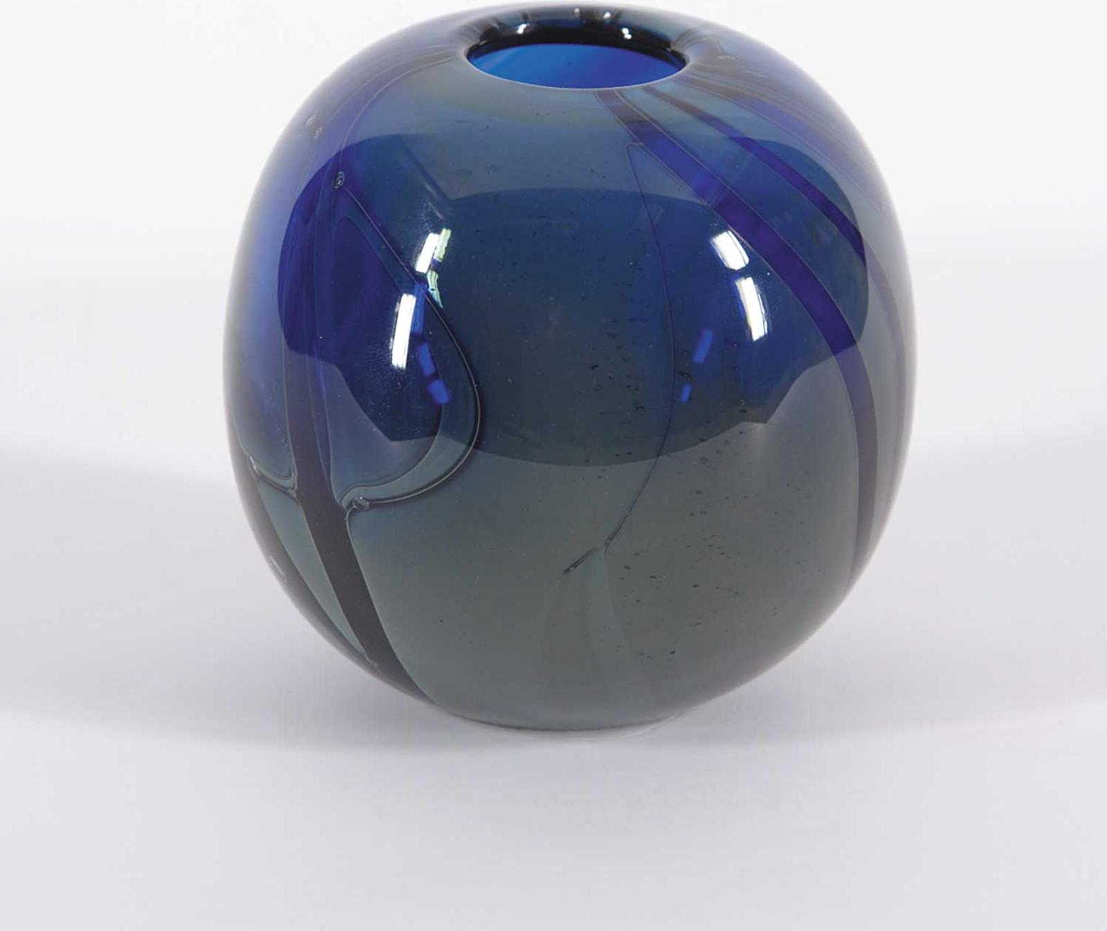 Martha Henry - Indigo Swirl Vase