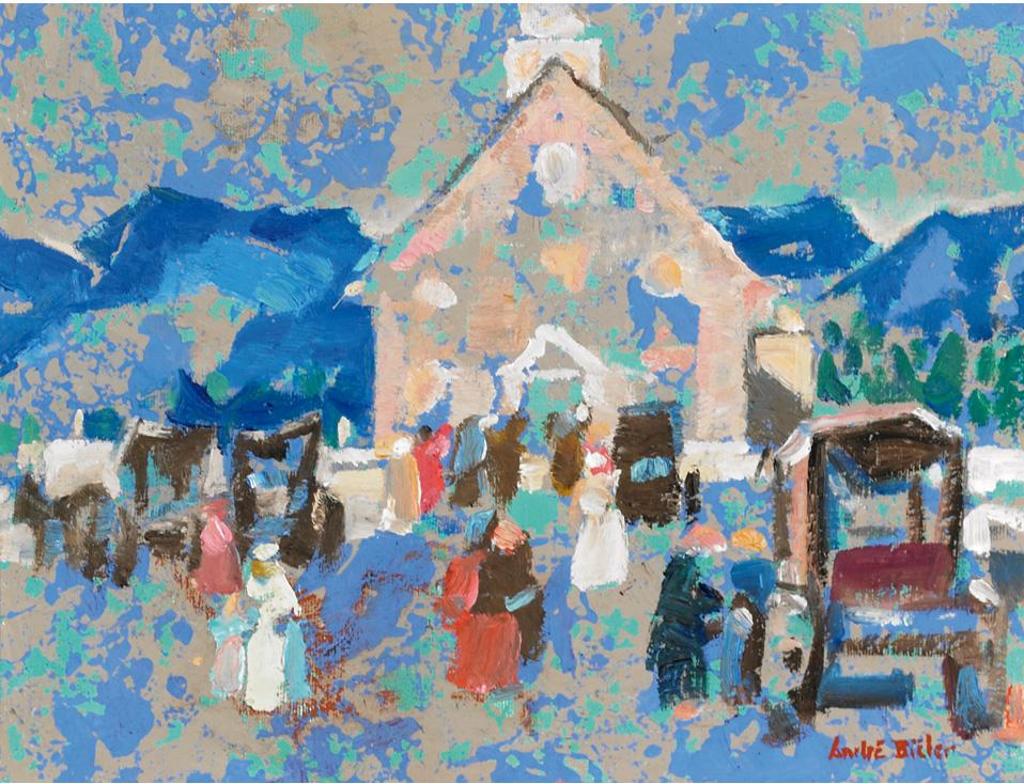 Andre Charles Bieler (1896-1989) - St. Agnes Apres Les Vespes, Oct. 1979