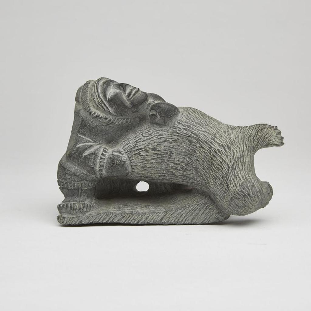 Natar Ungalaq (1959) - Hunter Struggling With A Seal