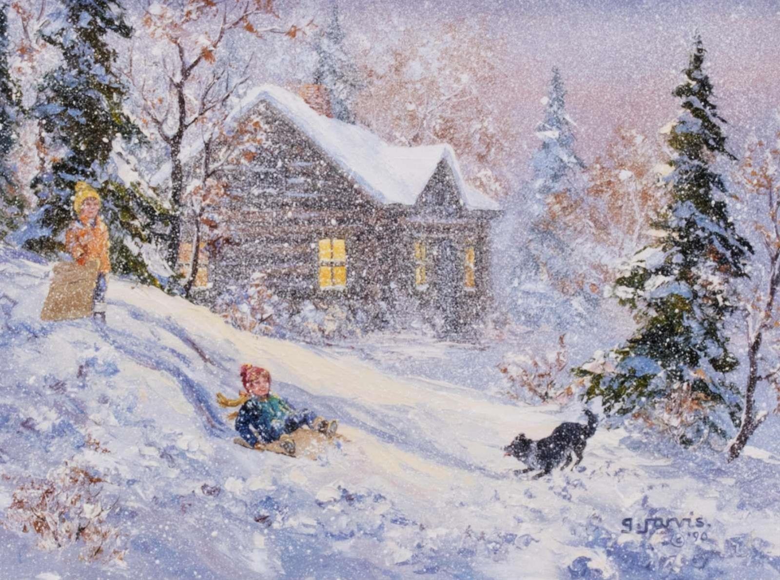 Georgia Jarvis (1944-1990) - Cardboard Sleds; 1990