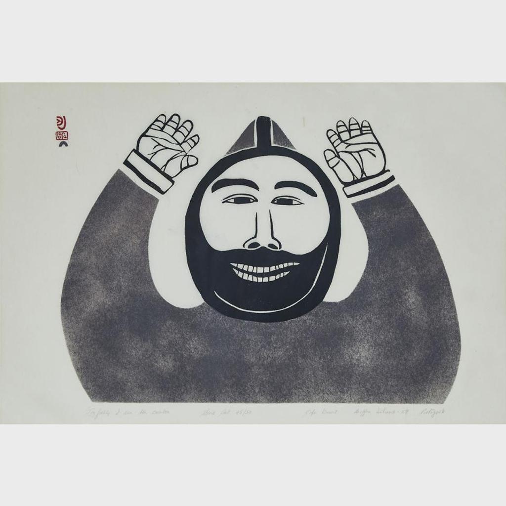 Joseph Pootoogook (1887-1958) - Joyfully I See Ten Caribou