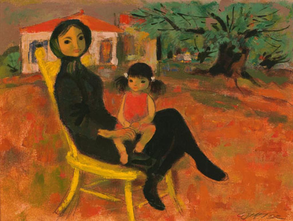 William Arthur Winter (1909-1996) - Greek Woman and Child