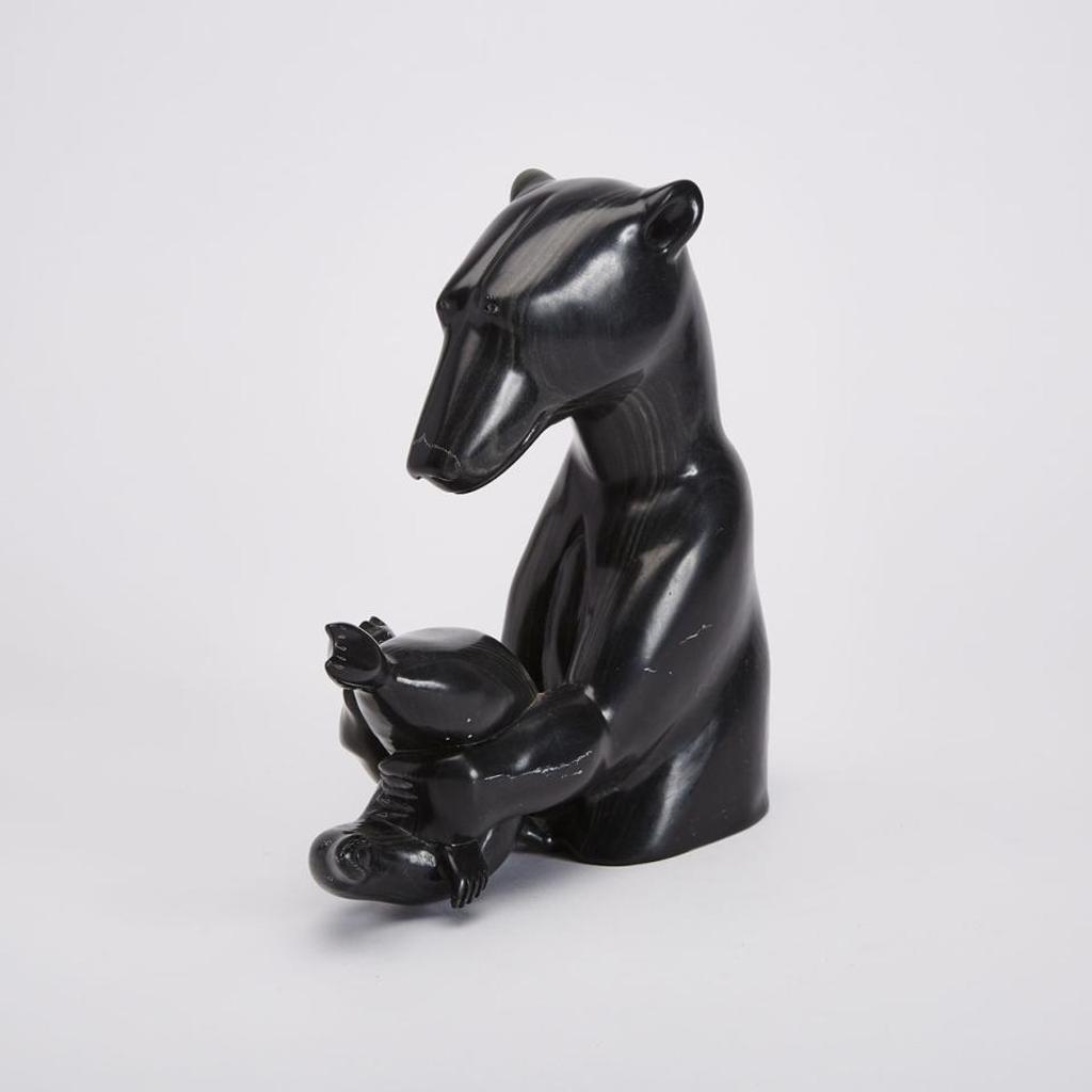 Paul Kavik (1948) - Bear With Seal Catch