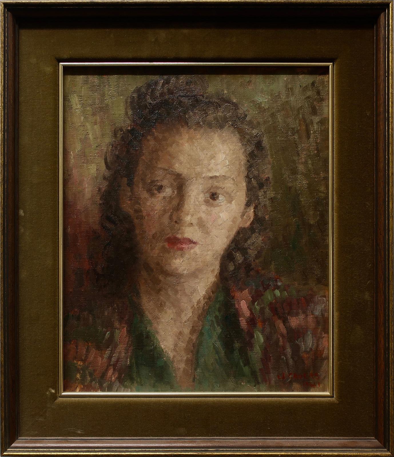 J. Cavers - Portrait Of A Young Woman