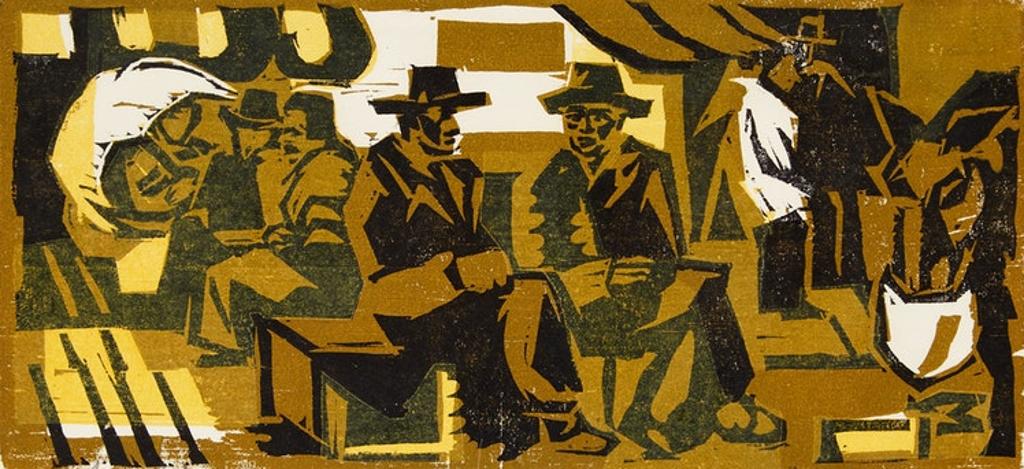 André Charles Biéler (1896-1989) - The Old Market in Quebec