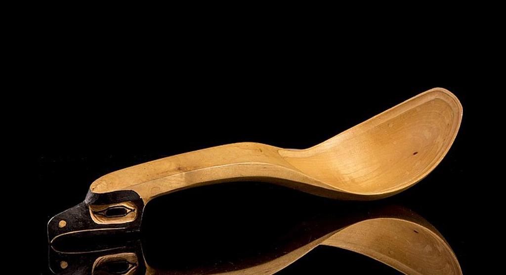 Reg Davidson (1954) - a carved alder Eagle feast spoon