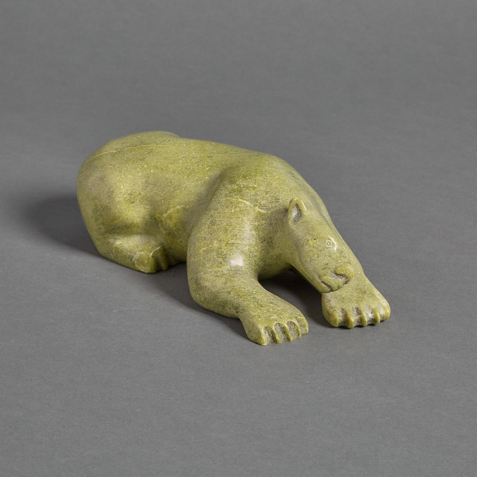Paulassie Pootoogook (1927-2006) - Polar Bear Resting