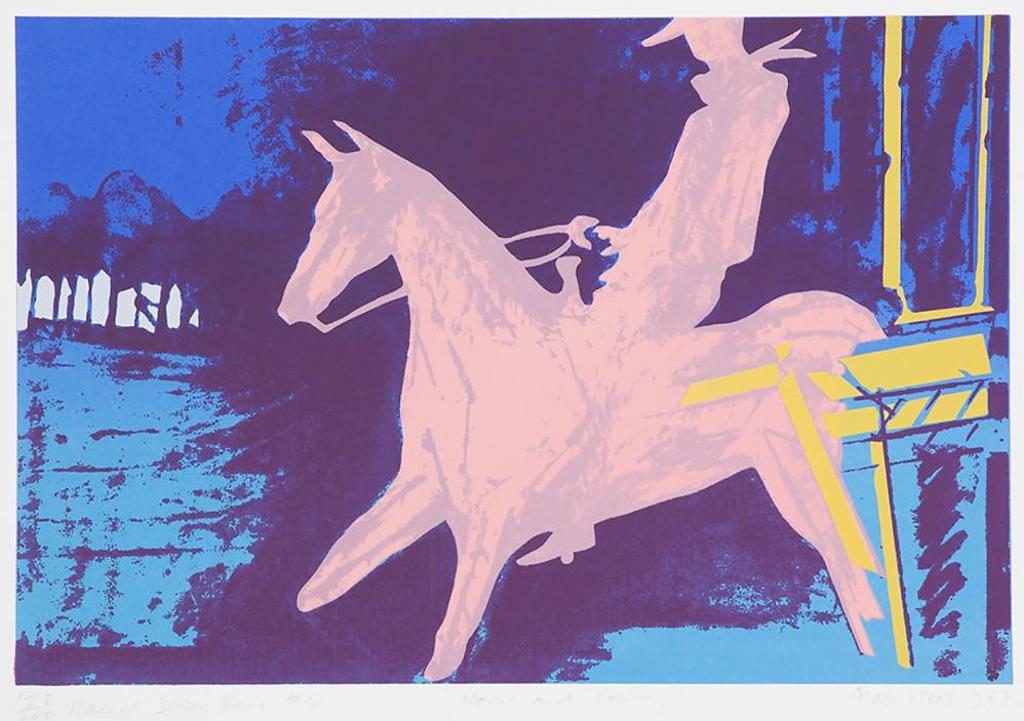 Alan Wood (1935-2017) - Horse and Cowboy #4