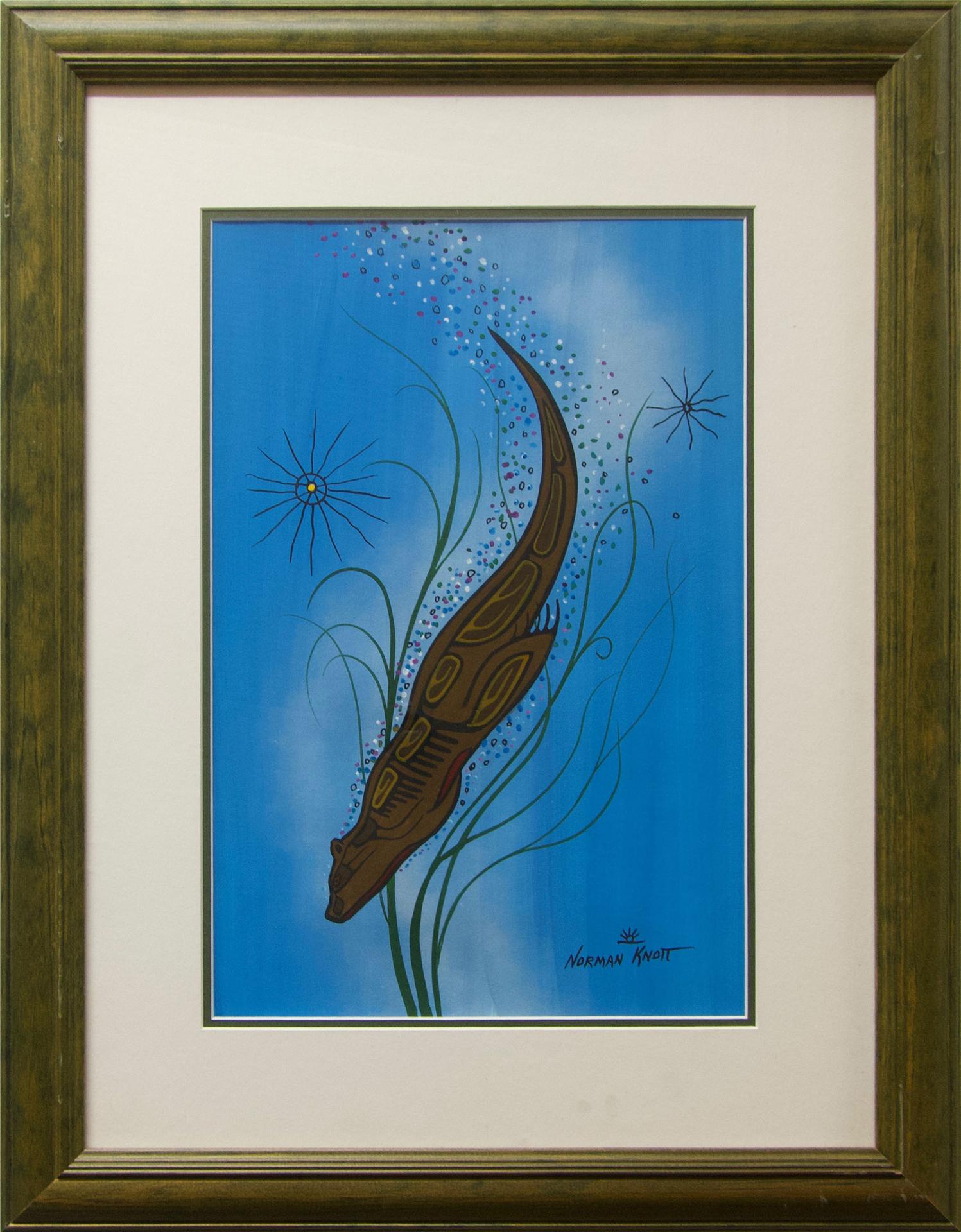 Norman Knott (1945-2003) - Diving Otter