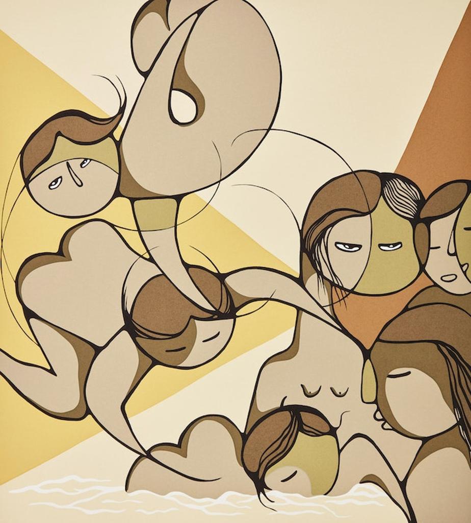 Daphne Odjig (1919-2016) - The Old Swimming Hole; Little Mothers