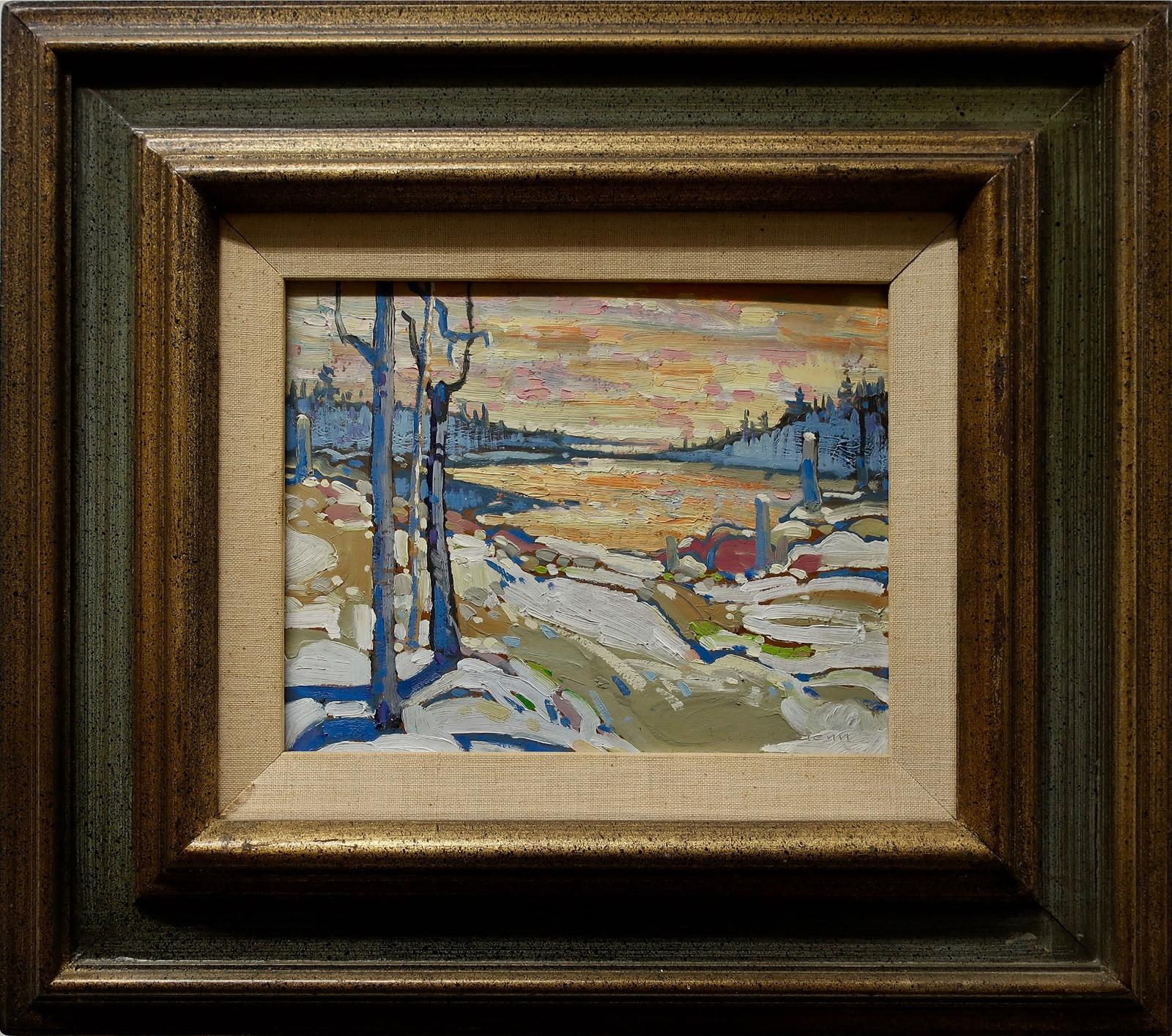 Robert Douglas Genn (1936-2014) - Beaver Lake, Sunset`
