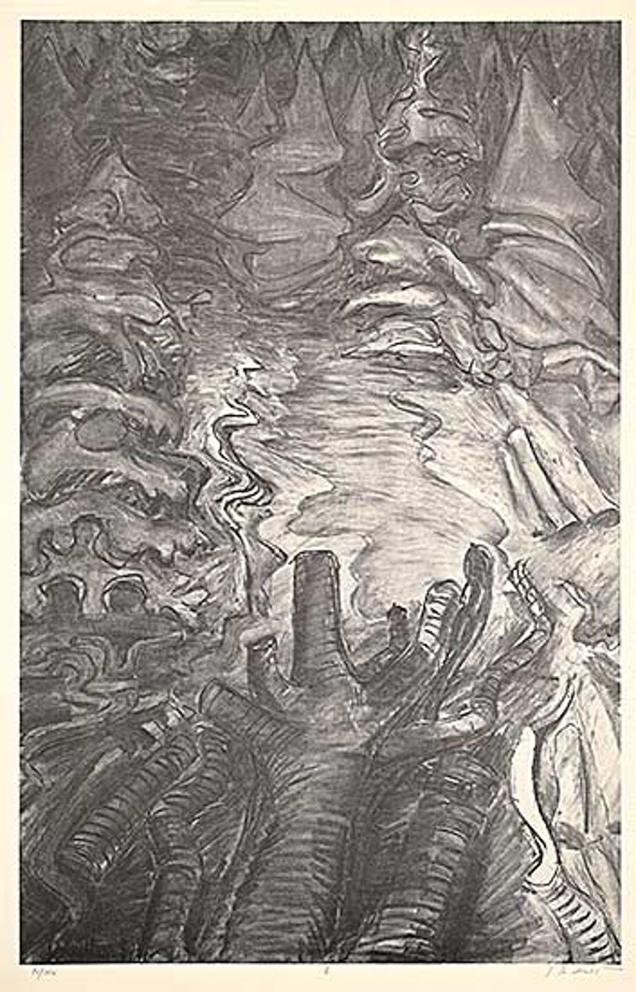 Jack Leaonard Shadbolt (1909-1998) - The Hornby Suite [Homage to Emily Carr] #6 #80/150