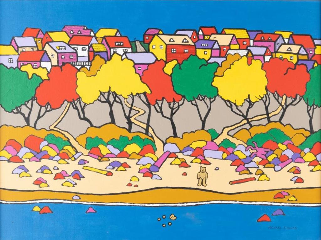 Michael A. Tickner (1947-2024) - Untitled - Bears at the Beach