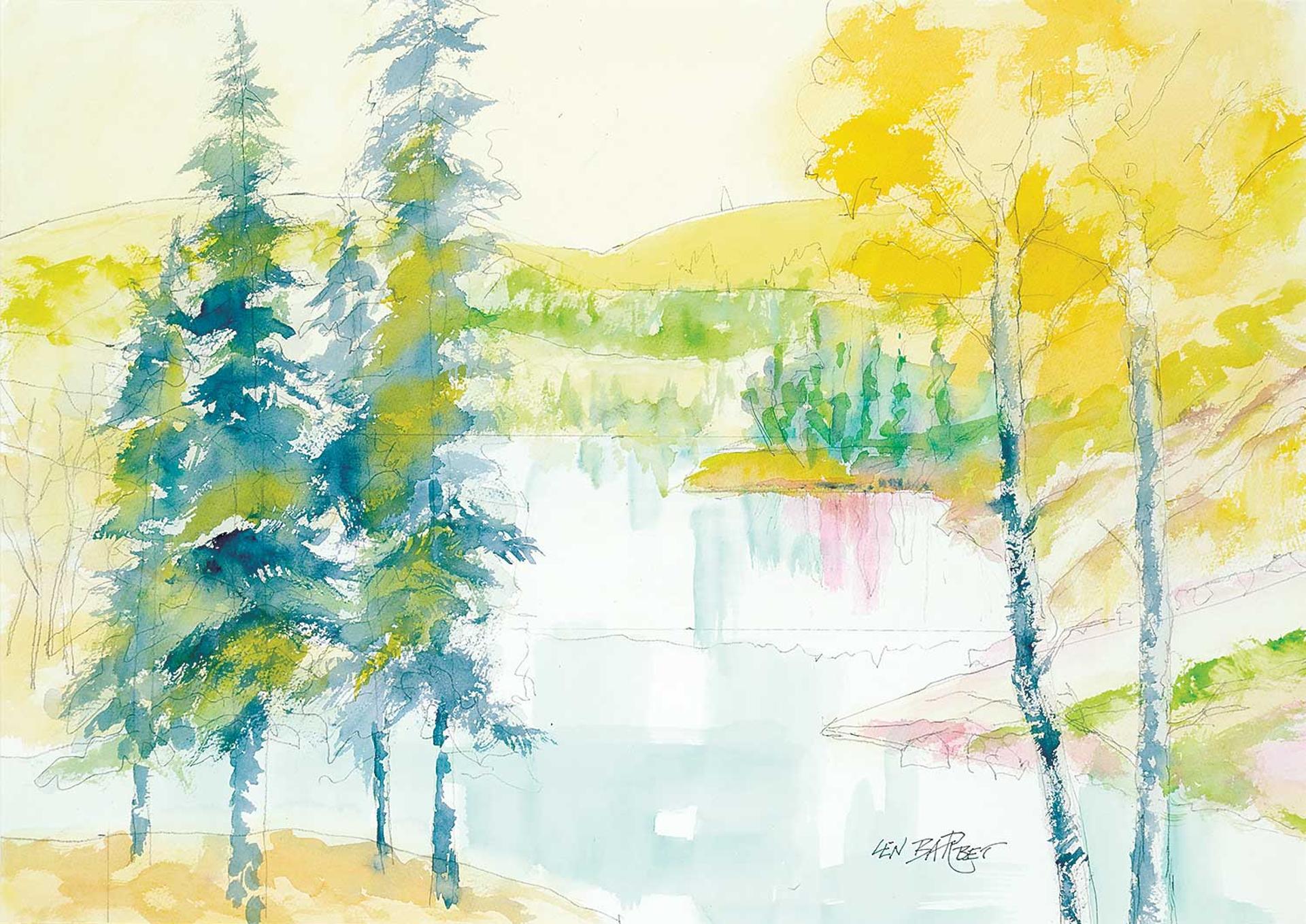 Leonard John George Barbet - Untitled - Serene Lakeview