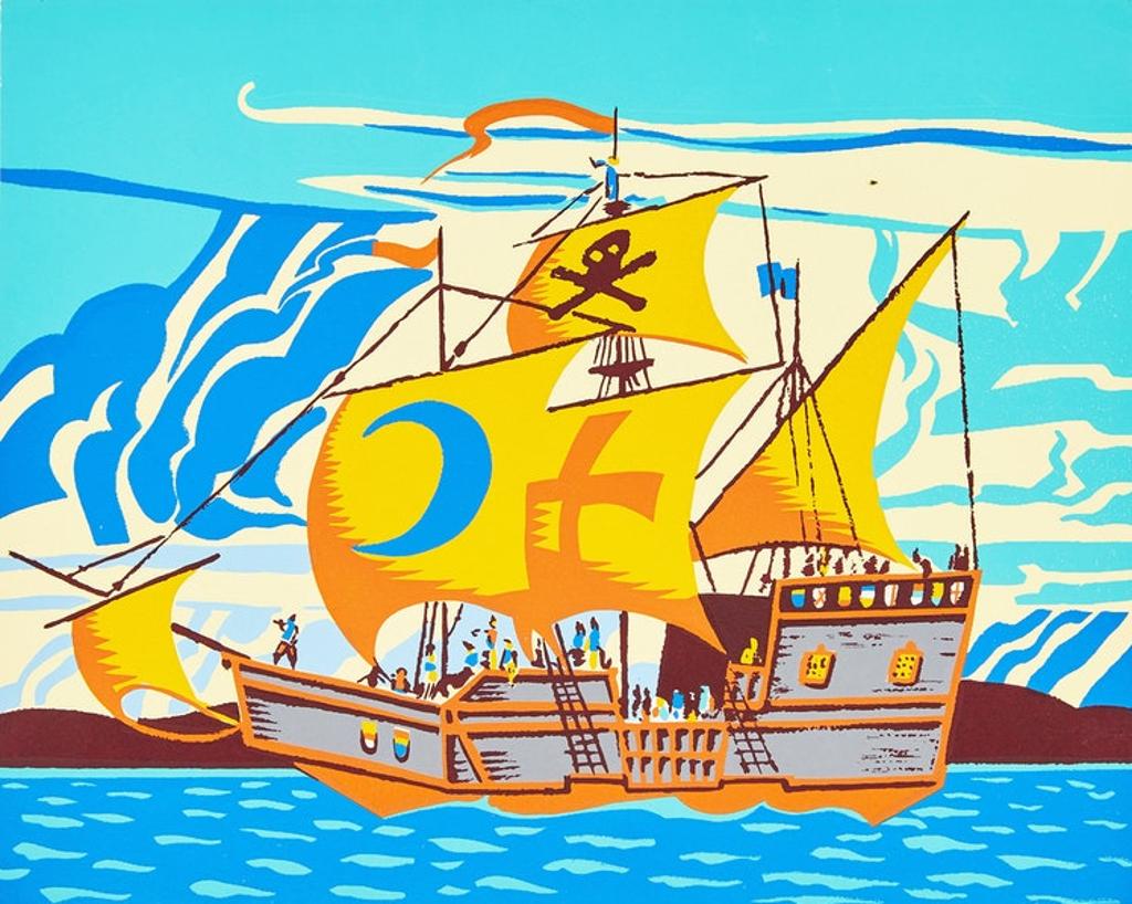 Alfred Joseph (A.J.) Casson (1898-1992) - Pirate Ship on Canoe Lake