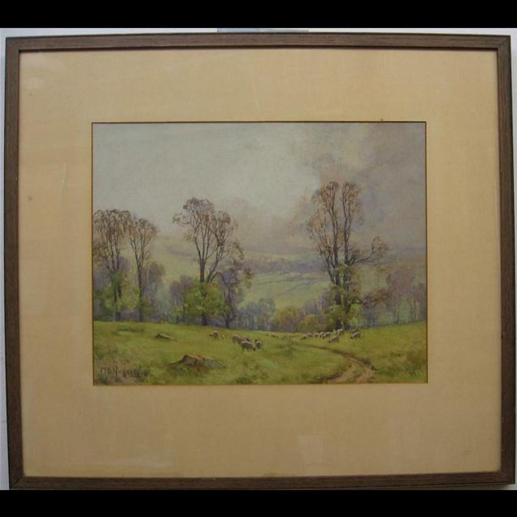 Mary S. Hagarty (1883-1938) - Grazing Sheep