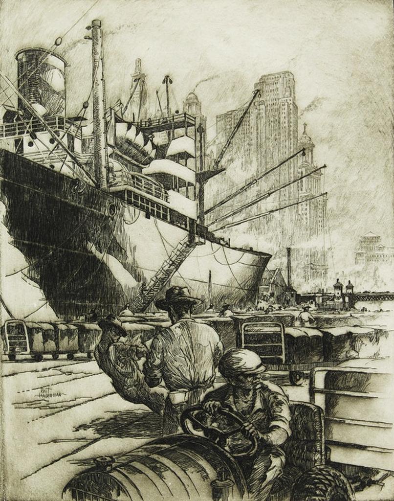 William Kent Hagerman (1893-1978) - Wharfside - Chicago
