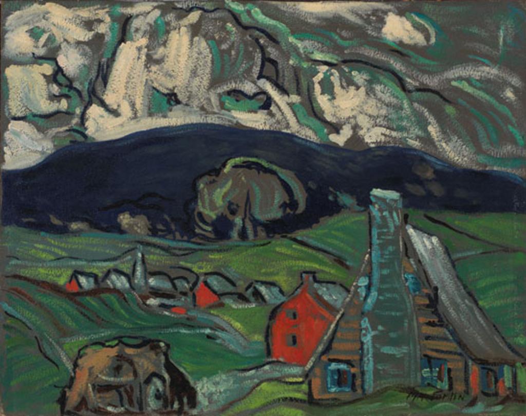 Marc-Aurèle Fortin (1888-1970) - Étude à St. Sauveur, PQ