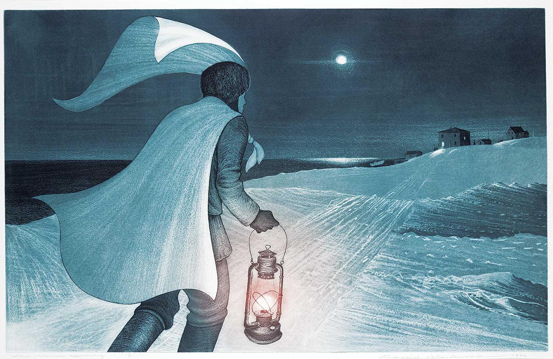 David Lloyd Blackwood (1941-2022) - Lone Mummer Approaching #4/35