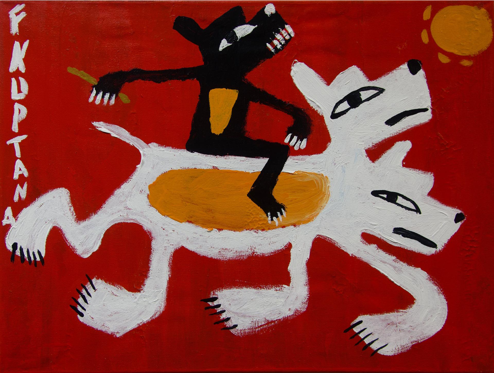 Floyd Kuptana (1964-2021) - Untitled (Black Rider)