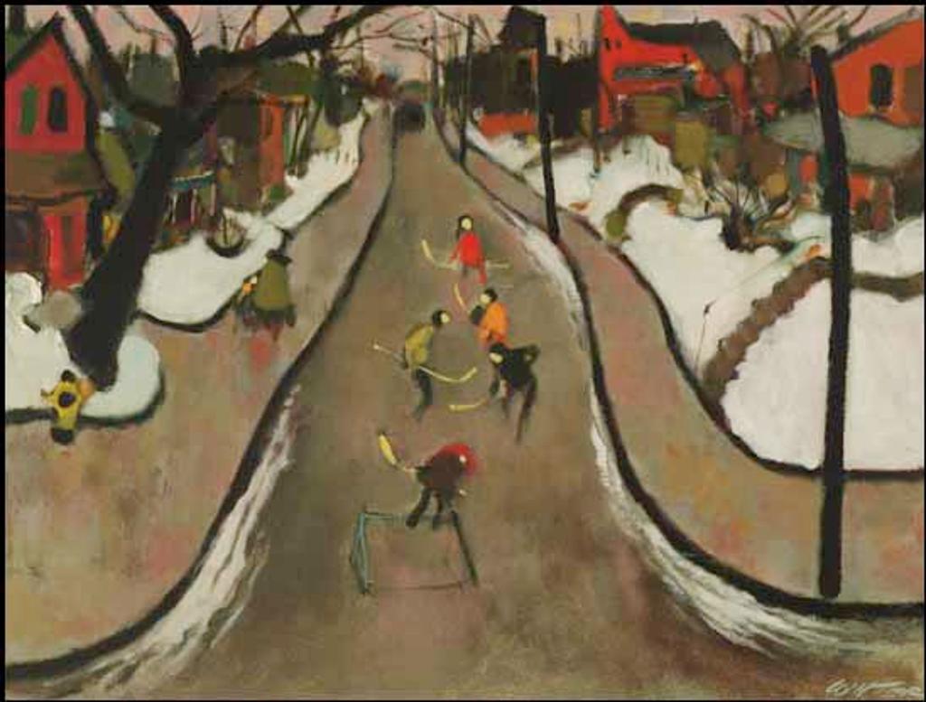 William Arthur Winter (1909-1996) - Street Hockey