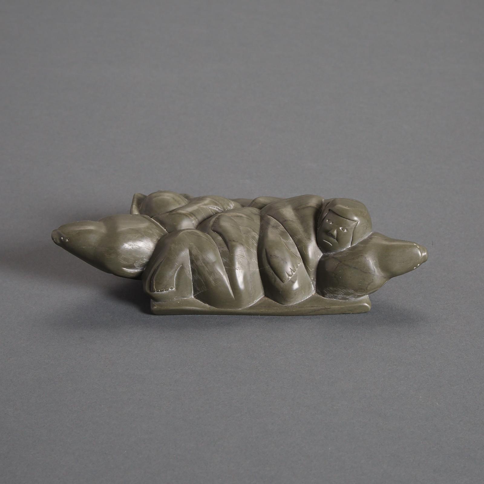 Joseph Quark - Figures On A Sleeping Mat Using Seals For Pillows