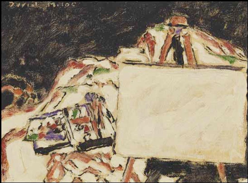David Browne Milne (1882-1953) - Paint Box, Easel and Canvas