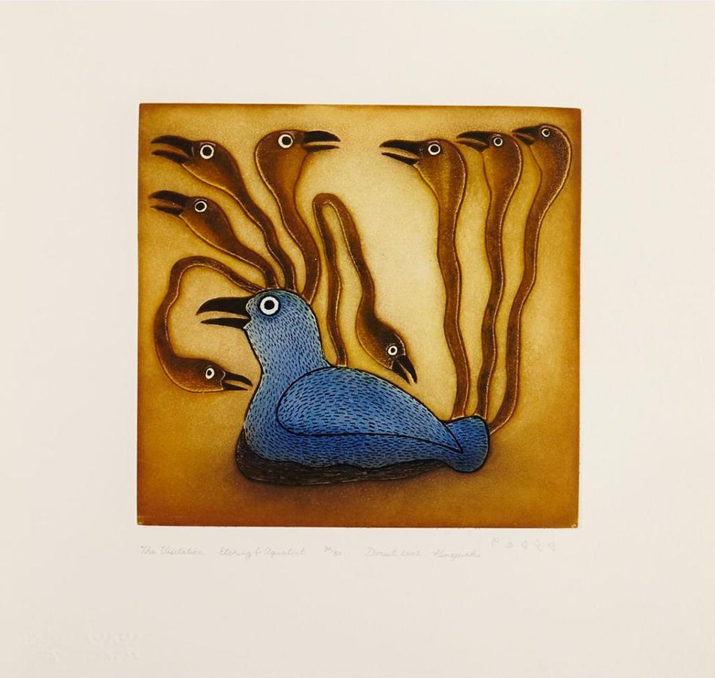 Kenojuak Ashevak (1927-2013) - The Visitation