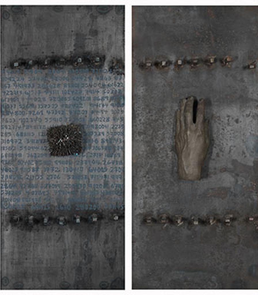 Betty Roodish Goodwin (1923-2008) - Behind the Gates (Diptych)