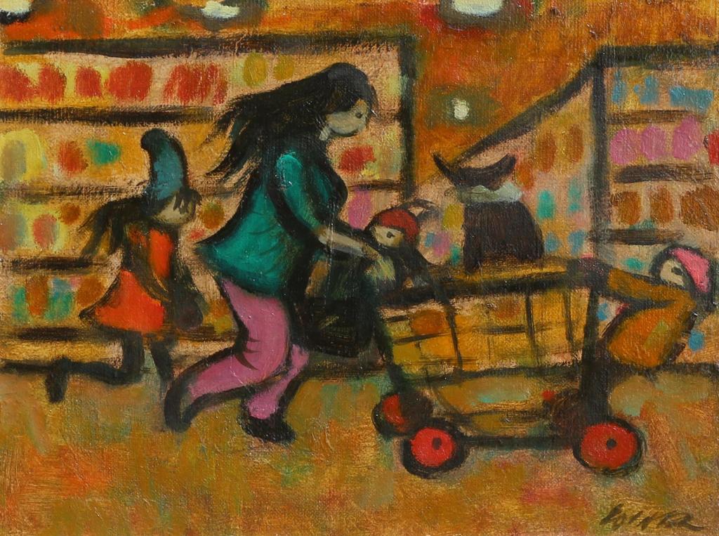 William Arthur Winter (1909-1996) - The Shopper; 1985