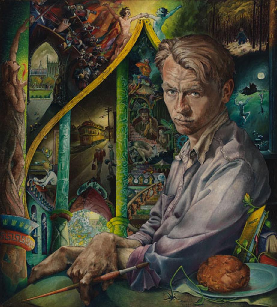 William Kurelek (1927-1977) - Portrait of the Artist as a Young Man