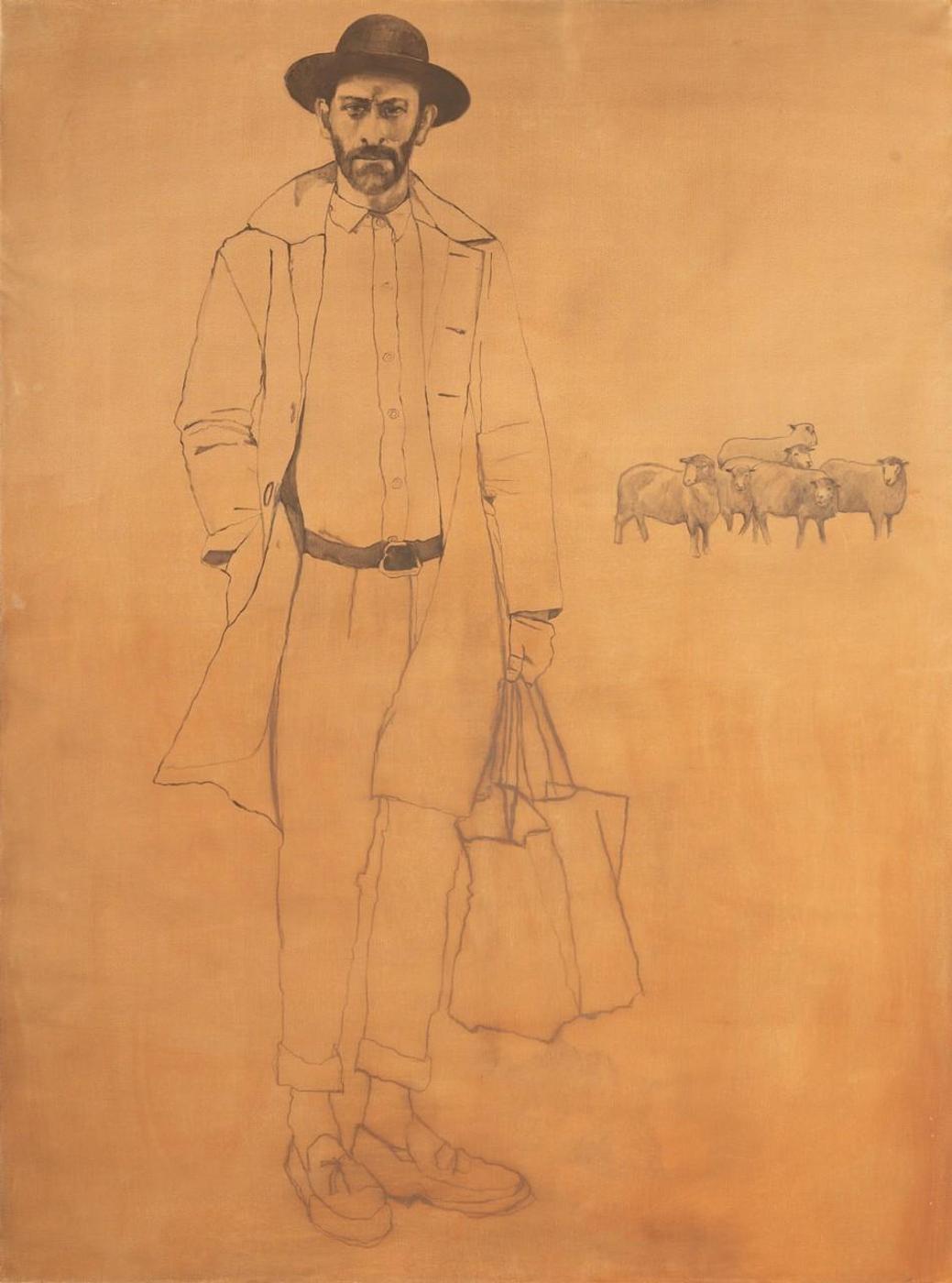 Rachel Berman (1947-2014) - Untitled - Portrait of a Drifter