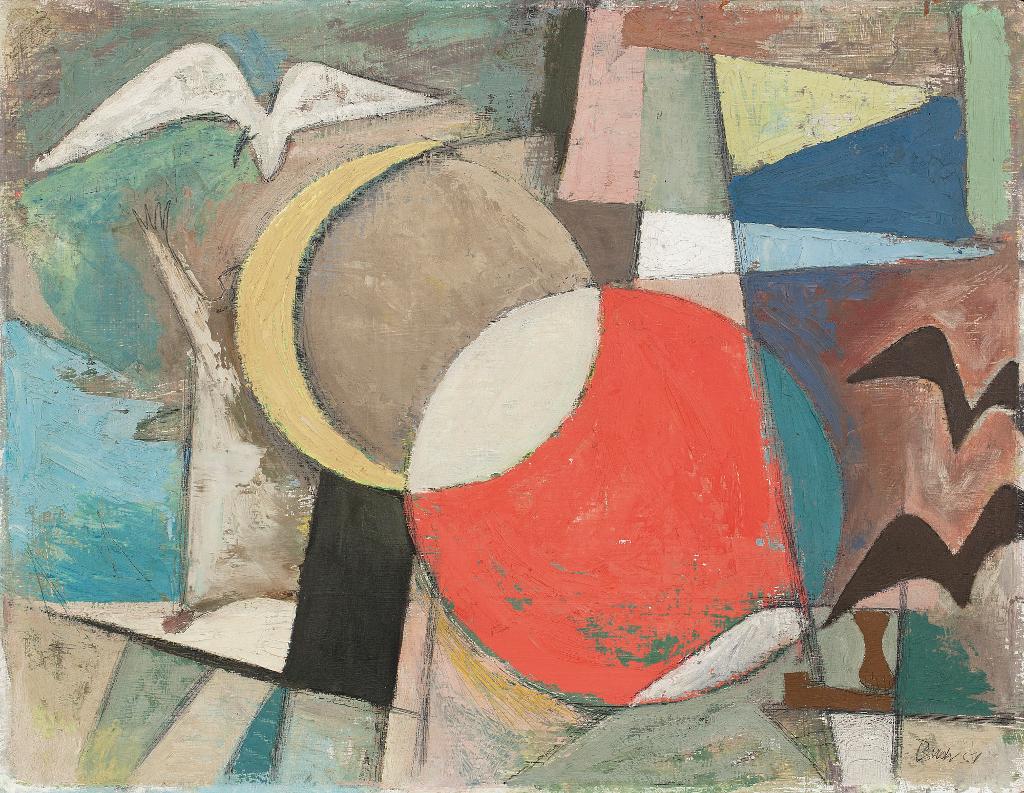 Jack Hamilton Bush (1909-1977) - Composition With Birds