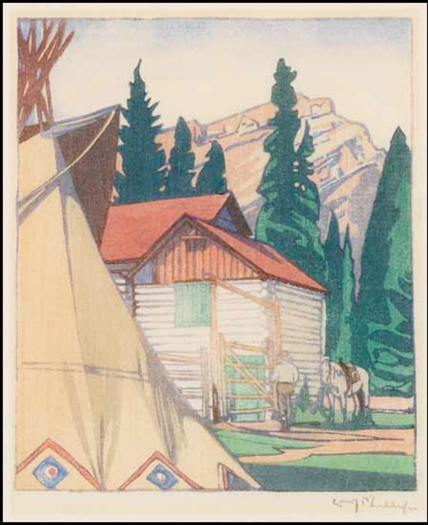 Walter Joseph (W.J.) Phillips (1884-1963) - Corral at Banff