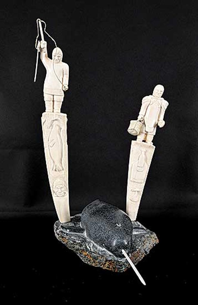 Pierre Karlik (1931-2013) - Narwhal and Two Carvings