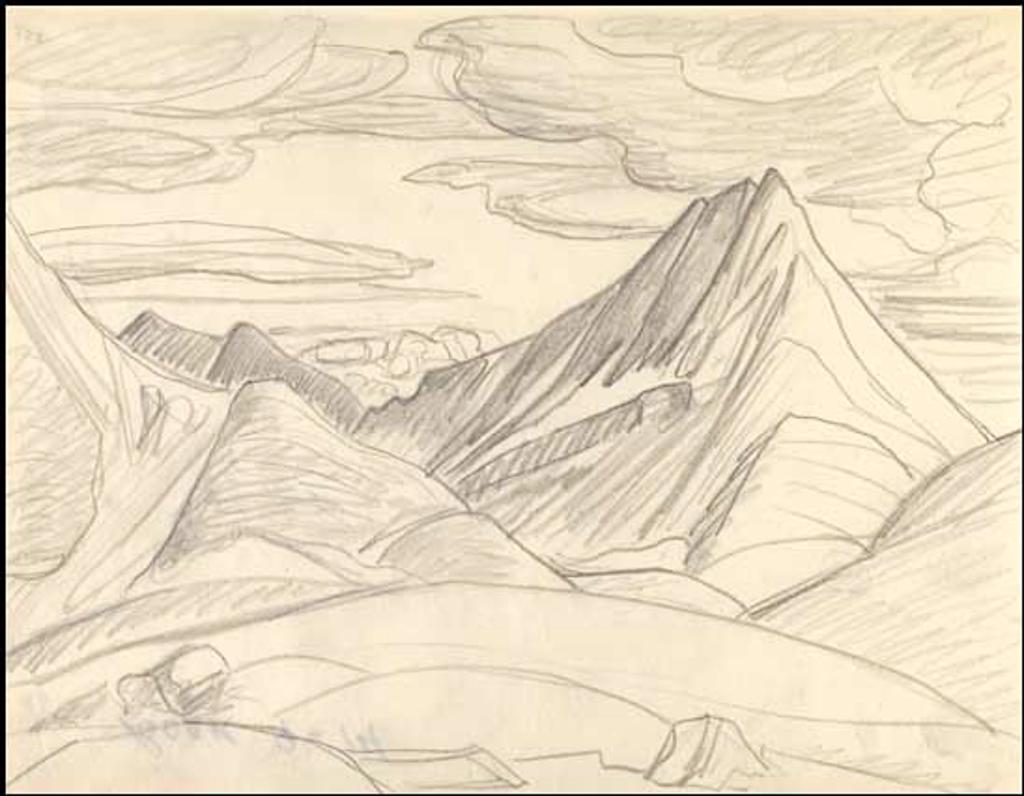 Lawren Stewart Harris (1885-1970) - Rocky Mountain Drawing 9 - 14
