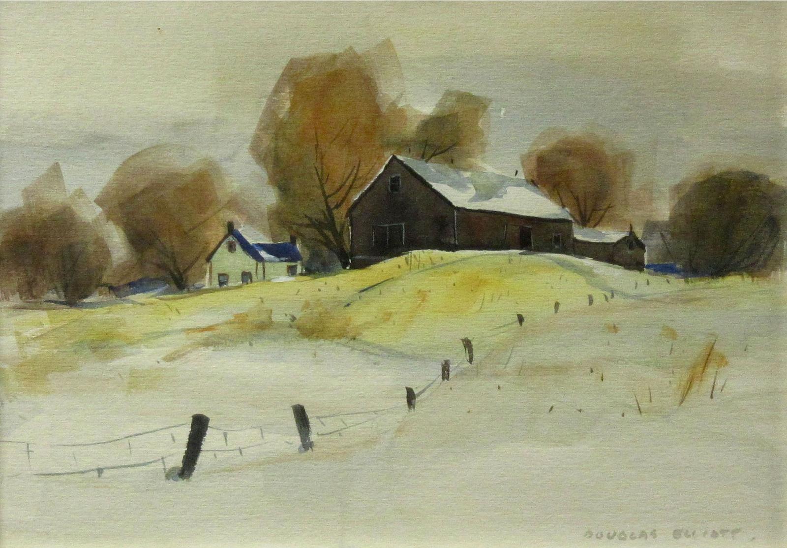 Douglas Ferfguson Elliott (1916-2012) - Afternoon In March - Ontario