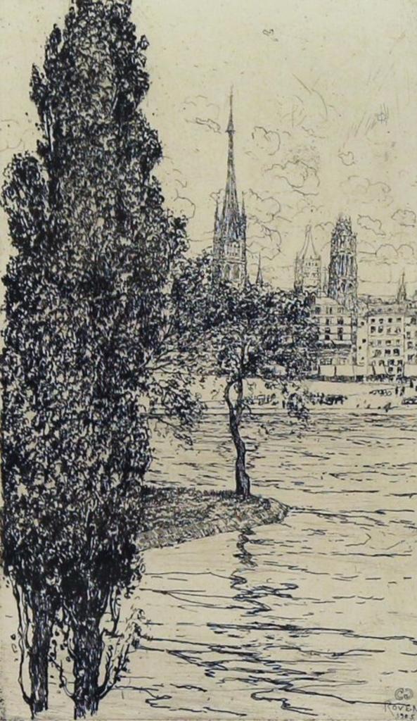Clarence Alphonse Gagnon (1881-1942) - ROUEN; 1905