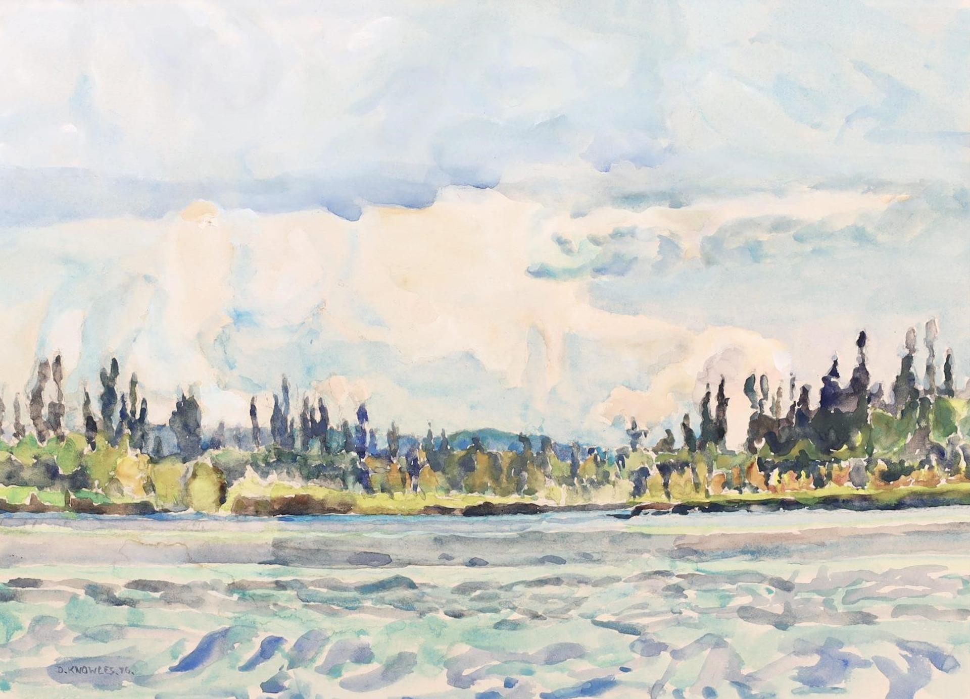 Dorothy Elsie Knowles (1927-2001) - Waves At The Edge Of The Lake